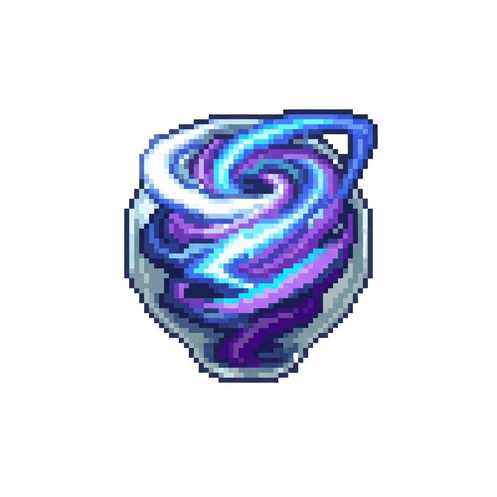 A Roaring Vortex of Iridescent Lightning