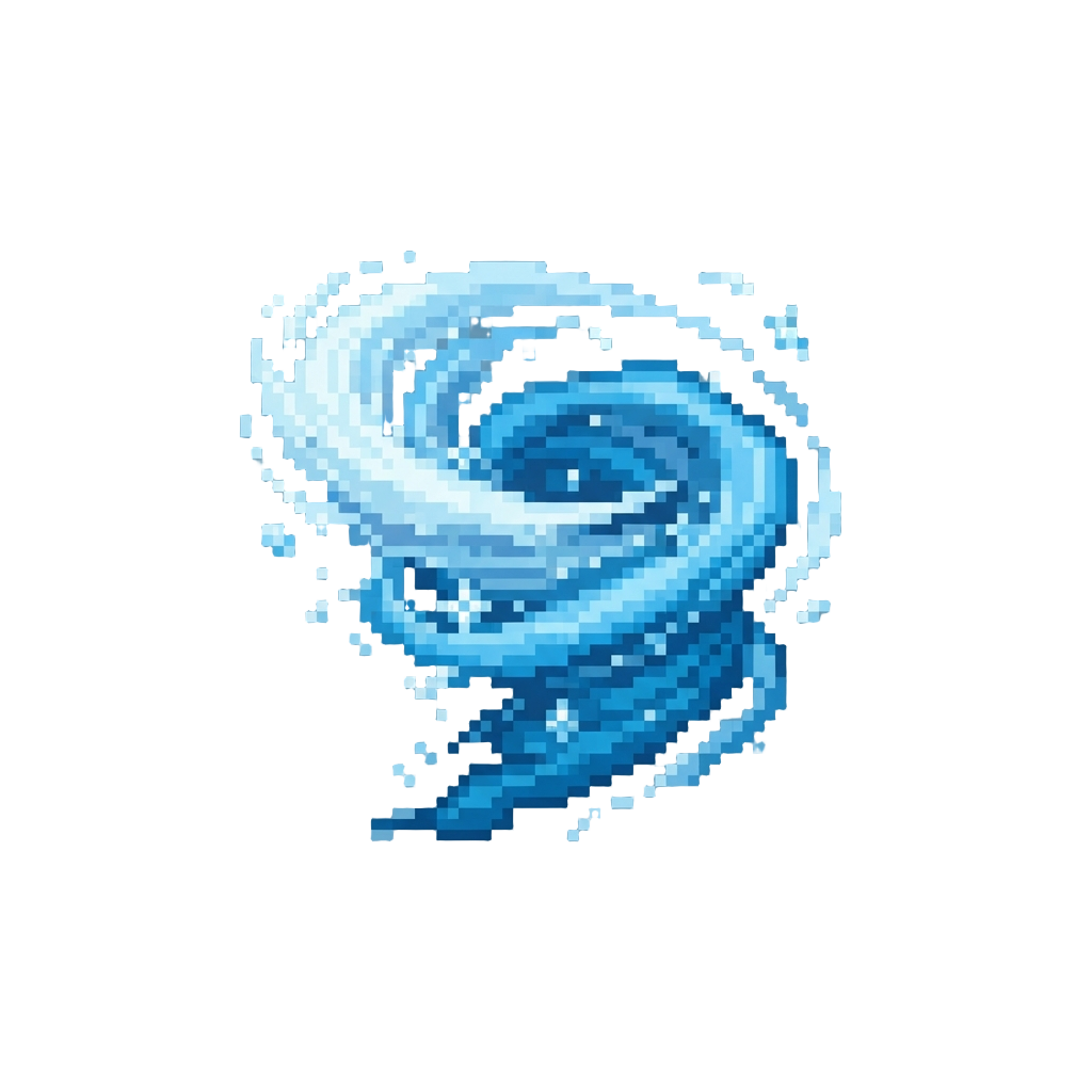 A Swirling Gust of Icy Snow Mist