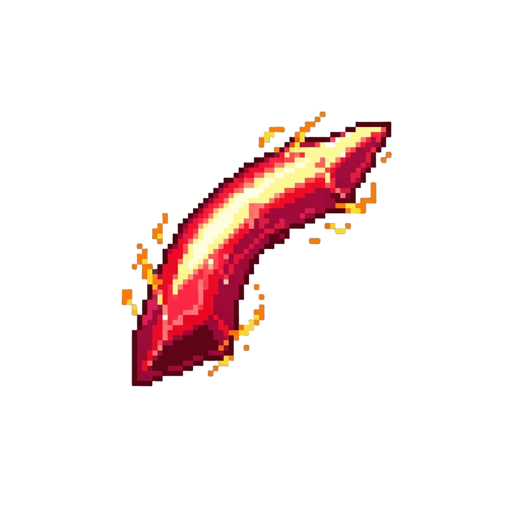 A Searing Crimson Plasma Arc