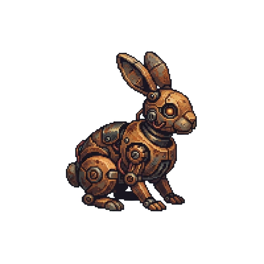 A Rusted Mechanical Rabbit