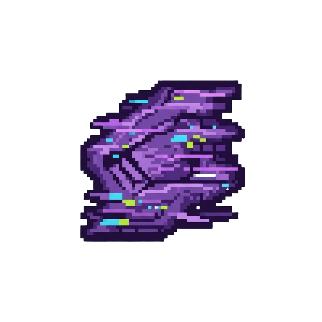 A Purple Vhs Static Corruption