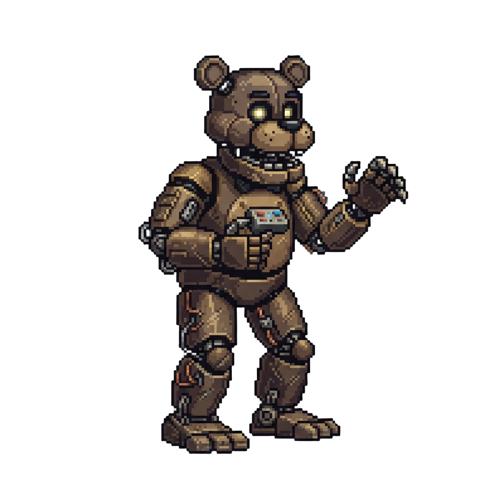 A Towering Metal Animatronic Bear