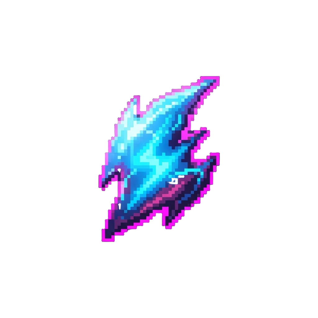 A Flickering Neon Texture Tear