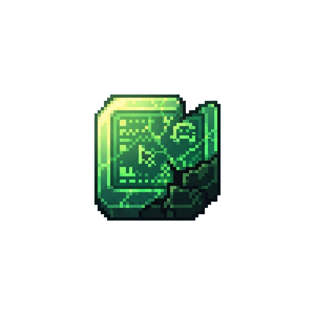 A Green Digital Screen Artifact