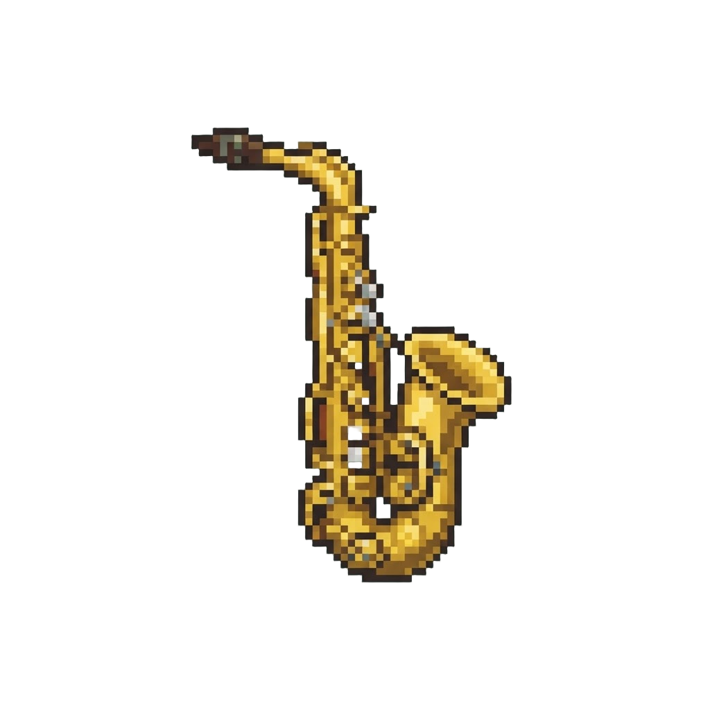 A Bright Brass Saxophone Riff