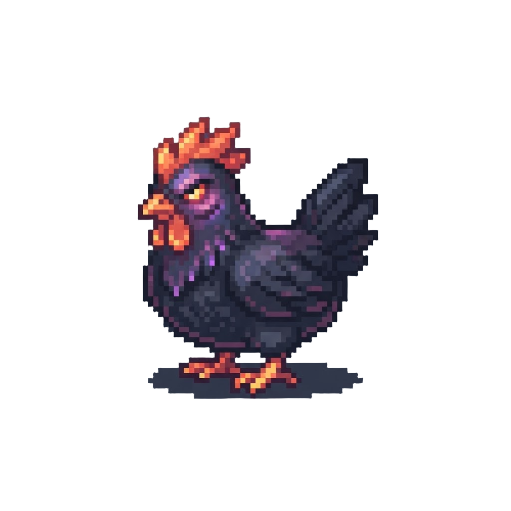 A Sinister Glowing Chicken