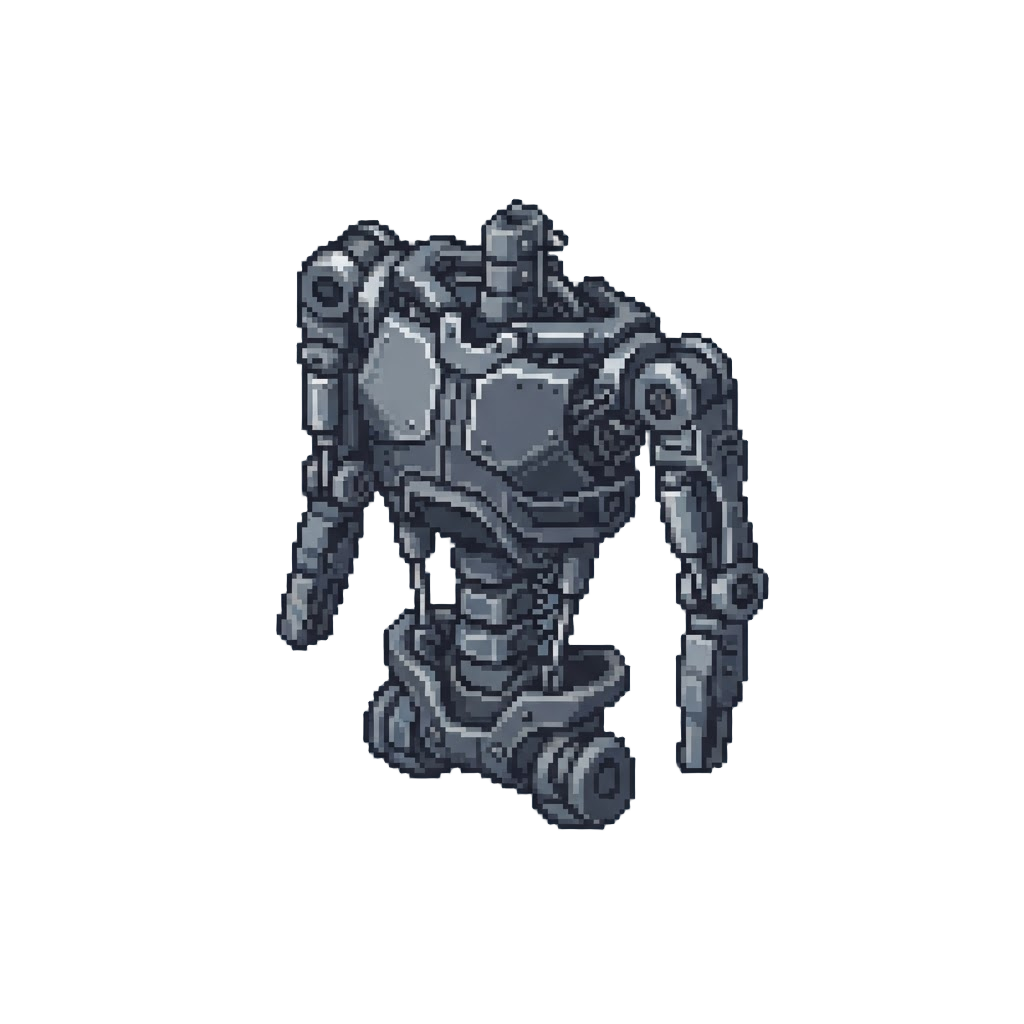 A Heavy Steel Endoskeleton Frame