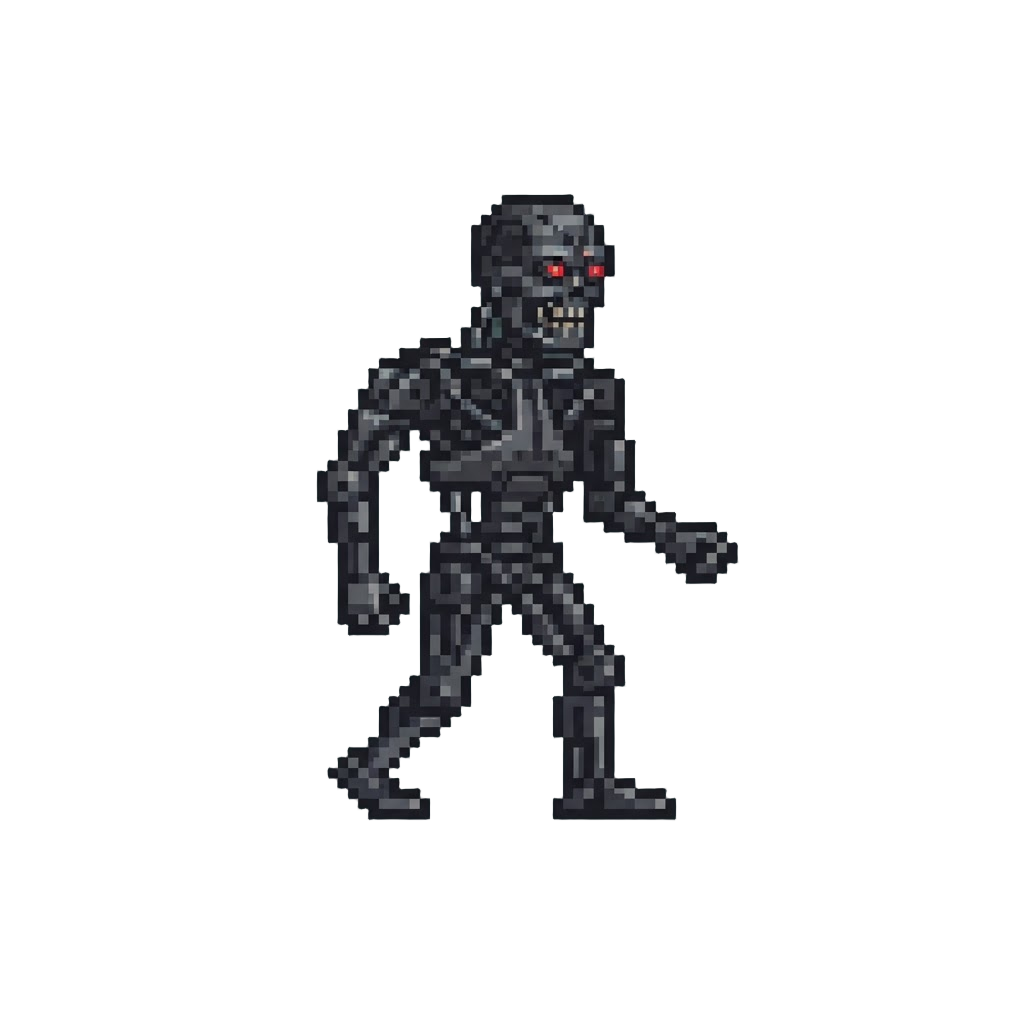 A Shadowy Endoskeleton Figure