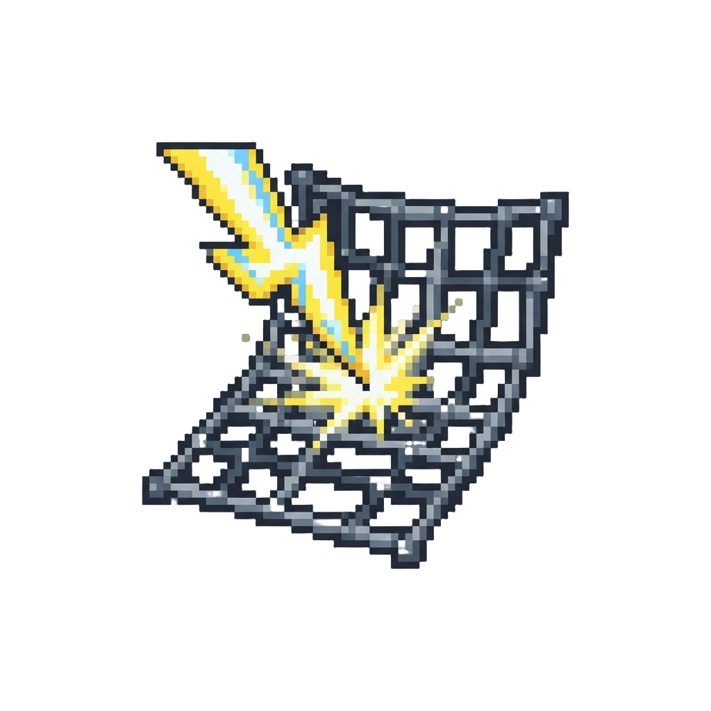 A Lightning Flash Impact Grid