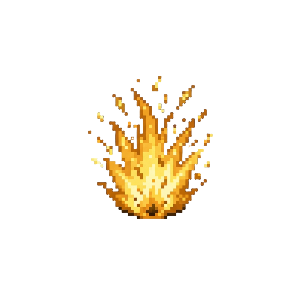 A Bright Golden Spark Eruption