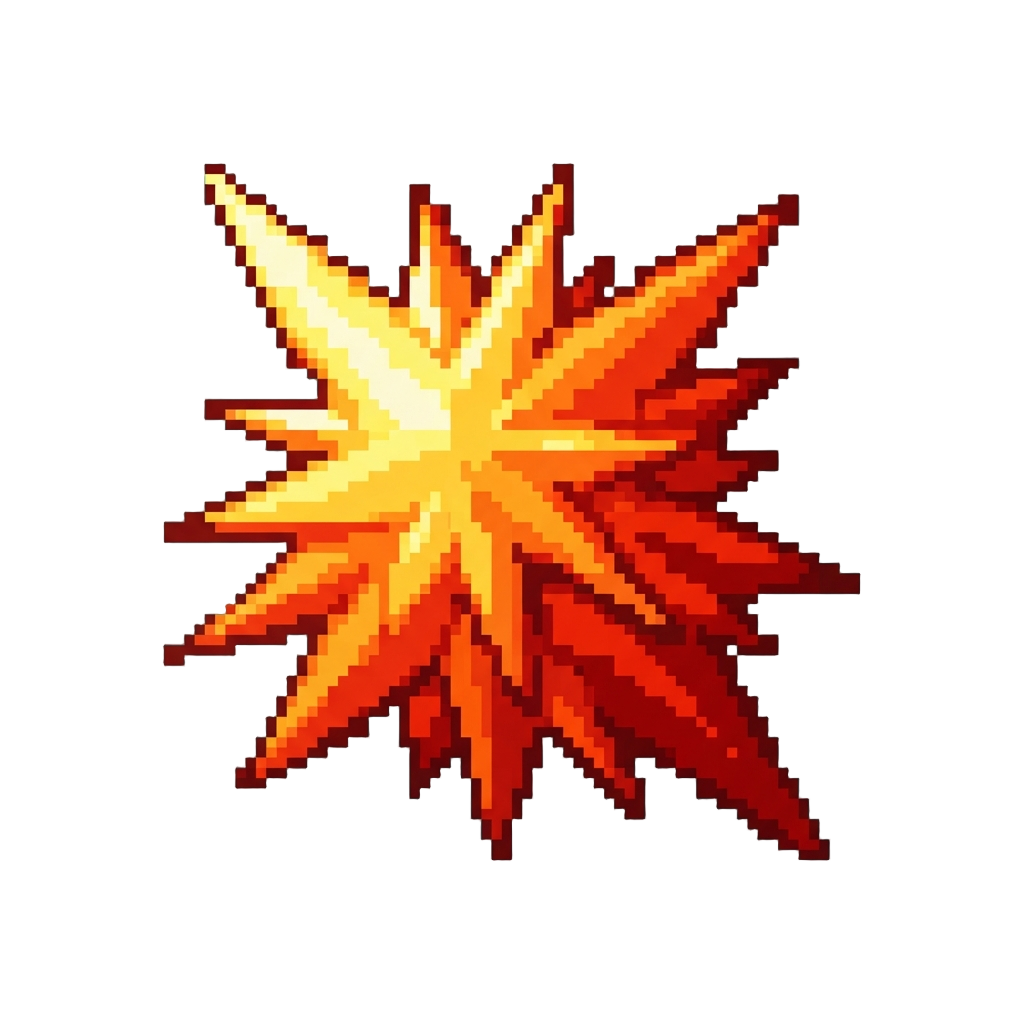 A Multi-hit Comic Impact Starburst
