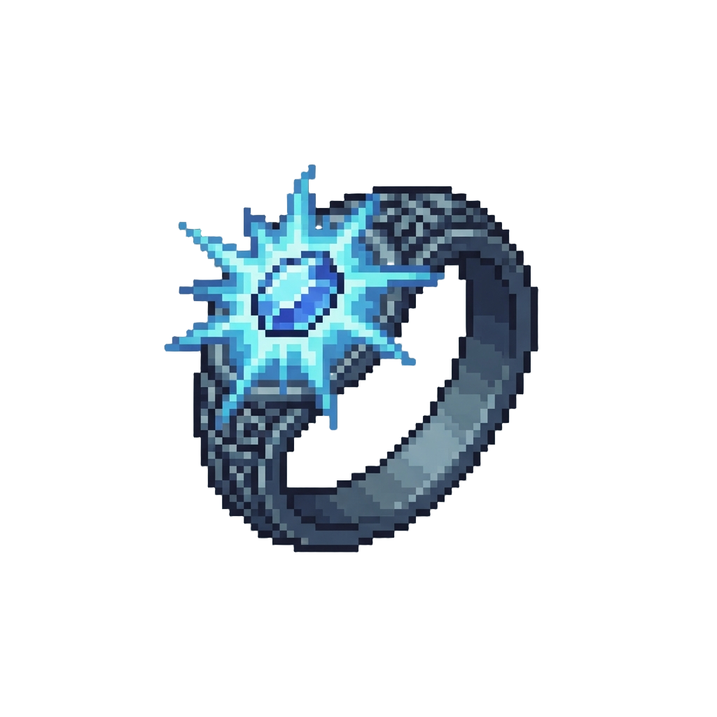 A Glowing Blue Shockwave Ring