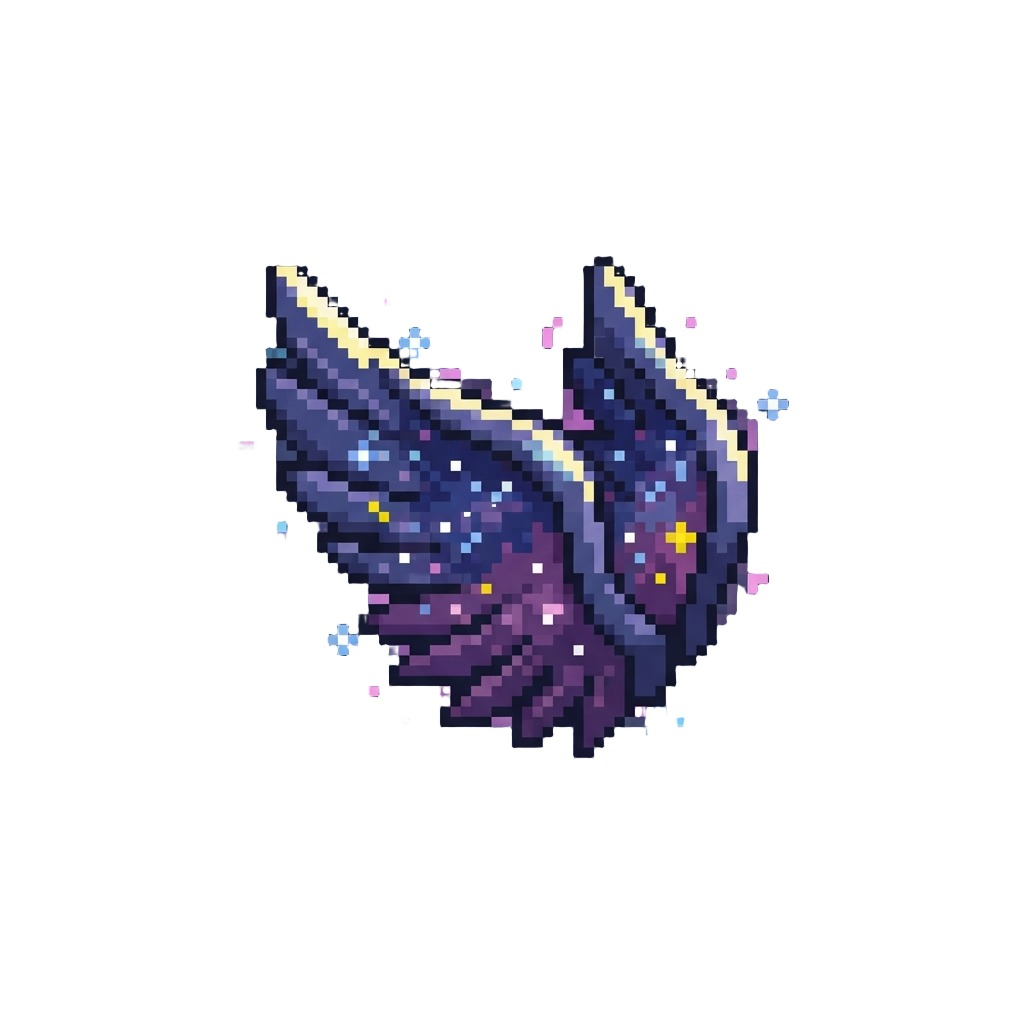 A Pair of Star-dusted Cosmic Wings