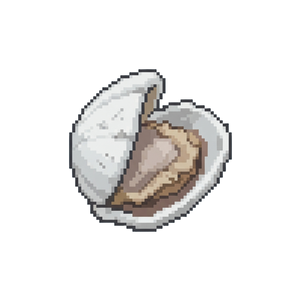 A Chalk-white Shell Split