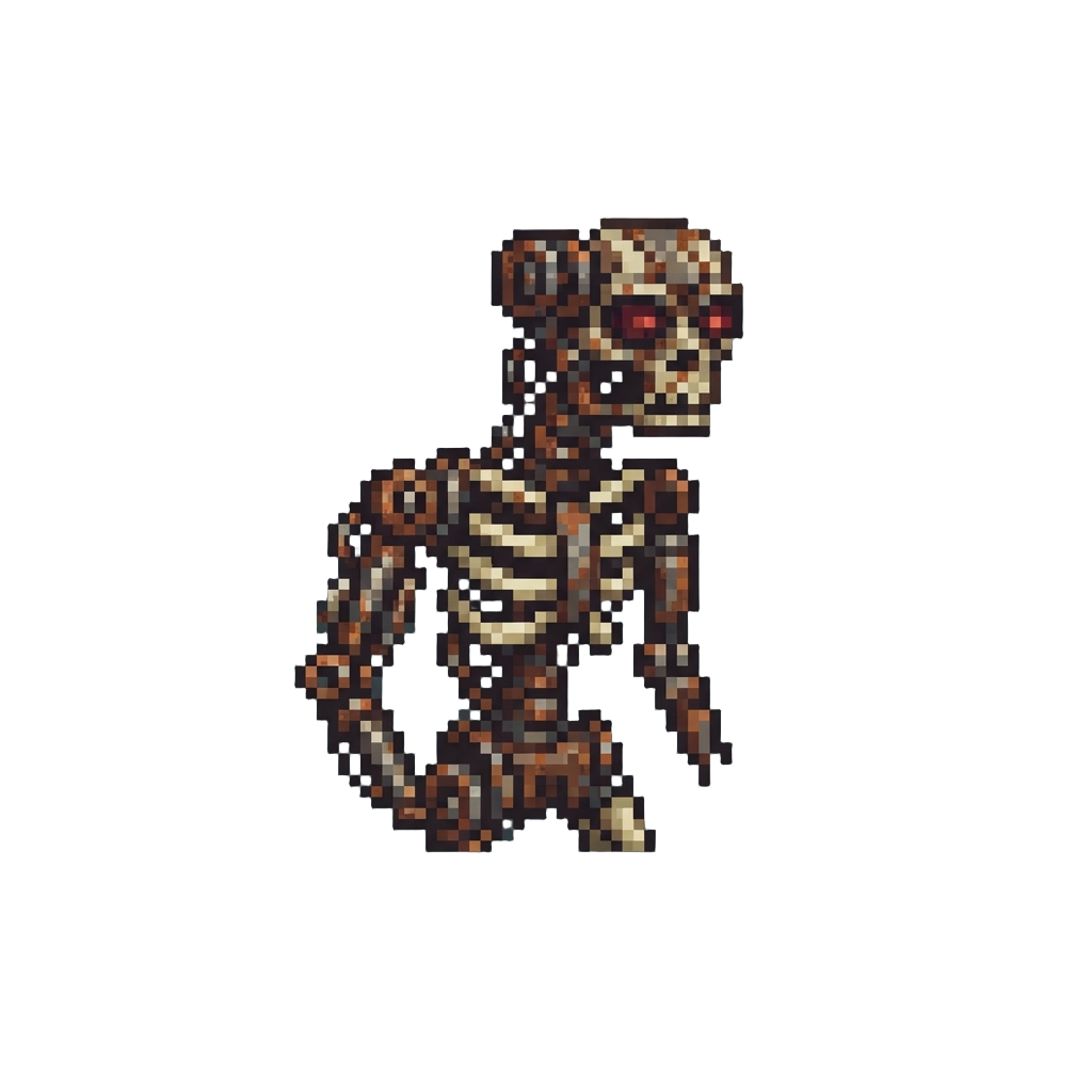 A Rusted Skeletal Endoskeleton