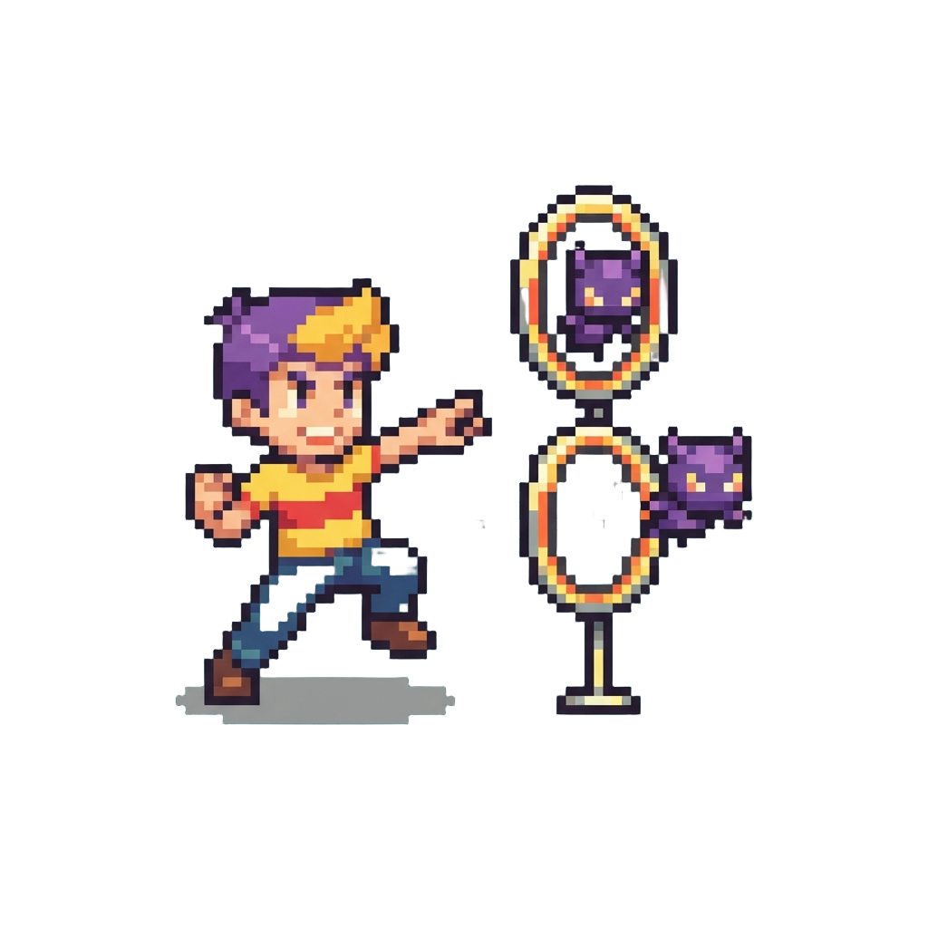 A Genki Mind Over Murder Toss Throwing Mascot Enemies Through Glowing Target Hoops