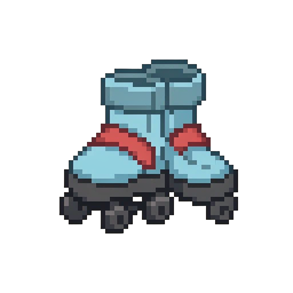 Mismatched Roller Skates with Cozy Pajama Pants, a Heavy Winter Parka, and Snorkel Gear