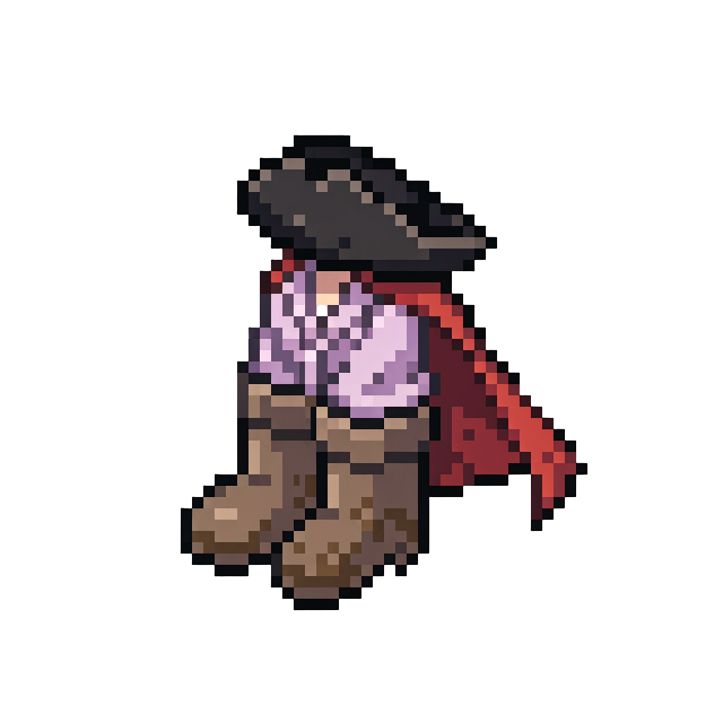 Muddy Rubber Rain Boots with Satin Pajamas, a Superhero Cape, and a Pirate Tricorn Hat