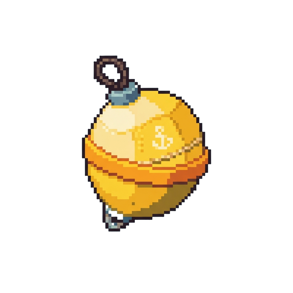 A Floating Yellow Toy Buoy