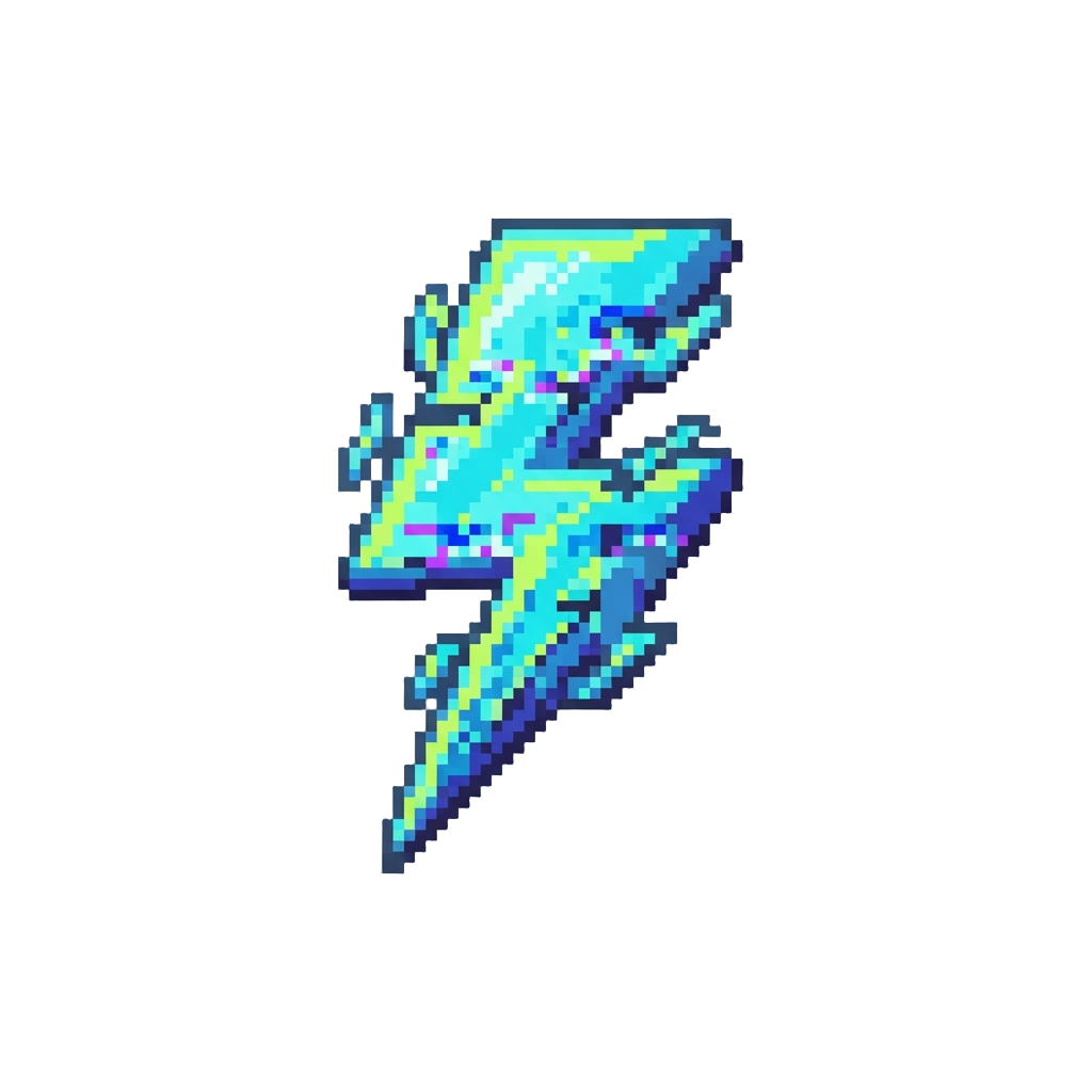 Glitchy Hazard Lightning Bolts