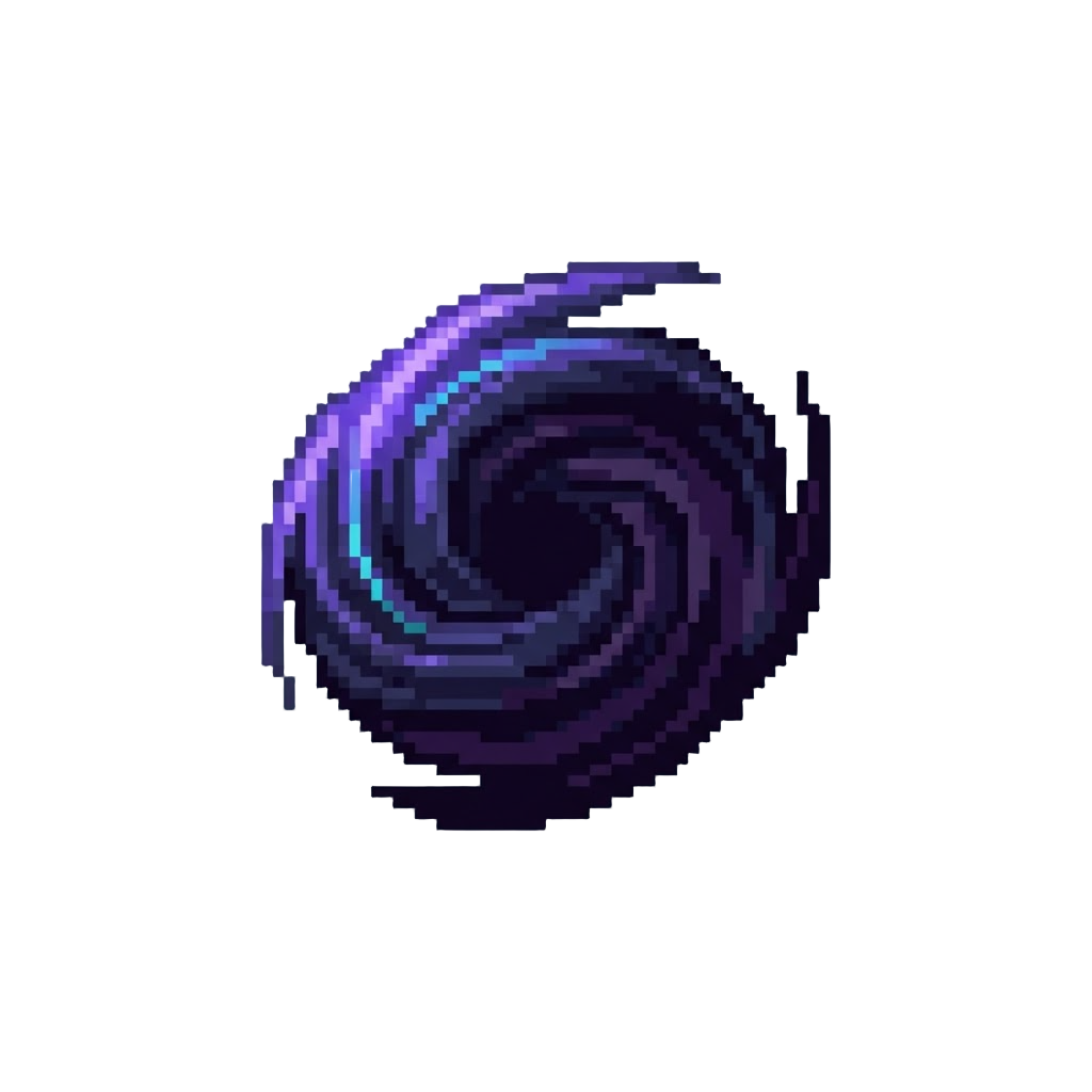A Swirling Dark Void Rift