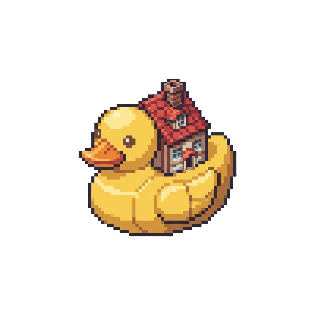A Giant Rubber Duck Bathhouse