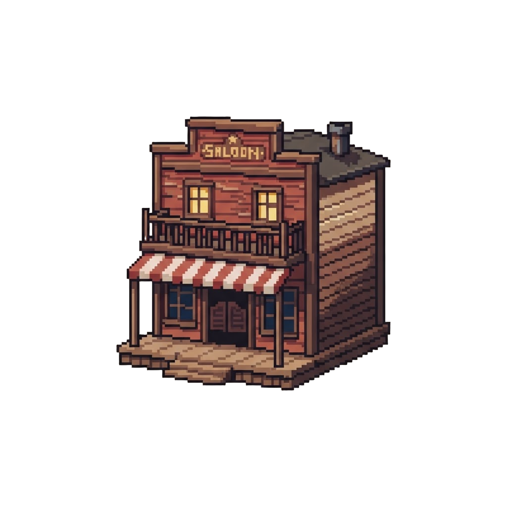 A Miniature Wild West Saloon