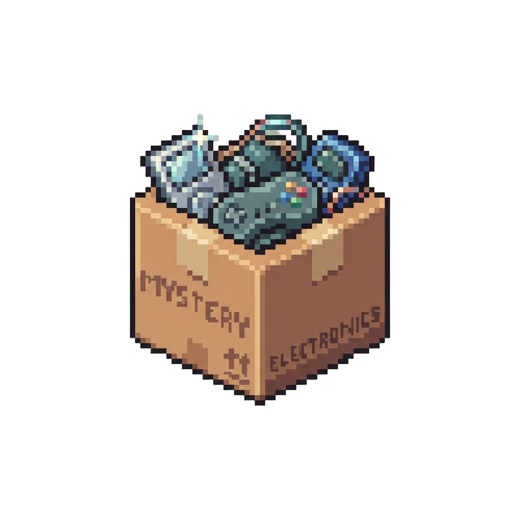 A Crate of Shiny Mystery Middle-aisle Electronics