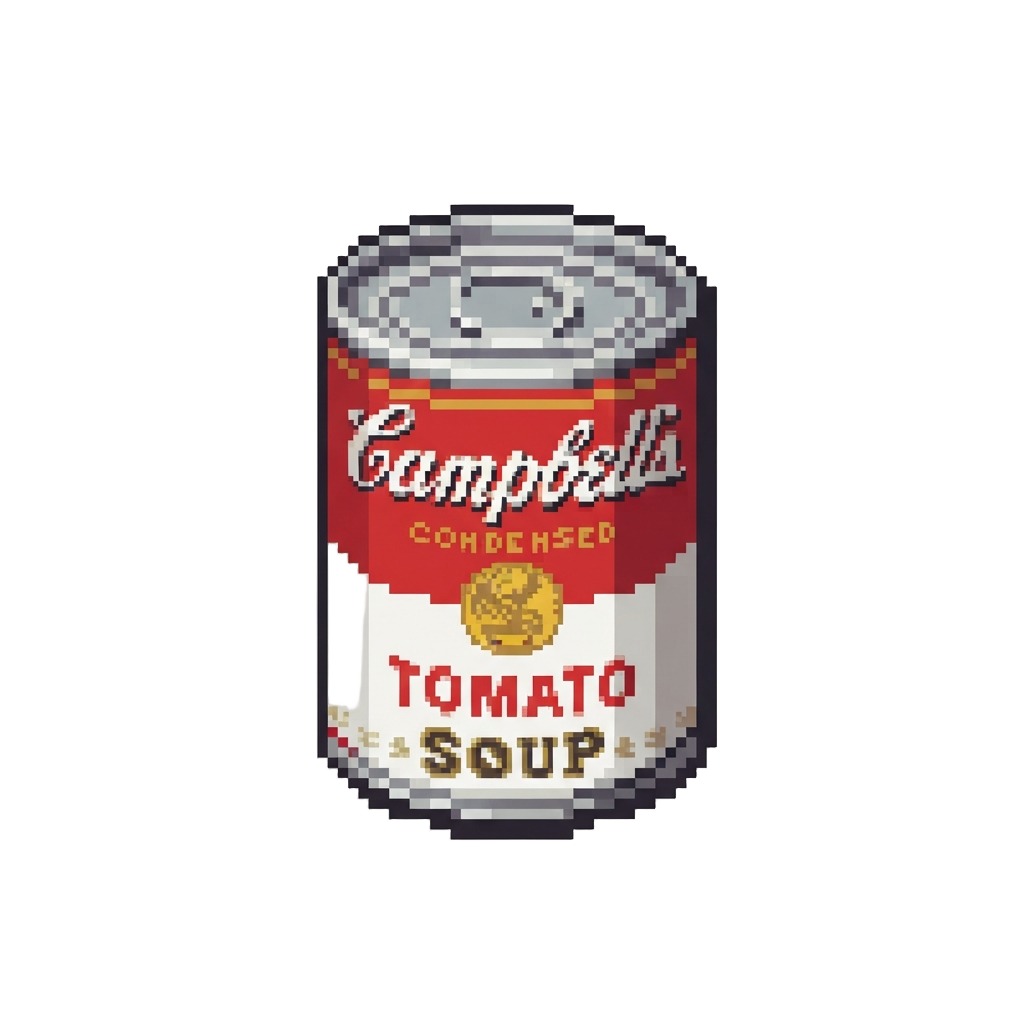 @image1 Featured on an Oversized Andy Warhol Campbell's Soup Can Label