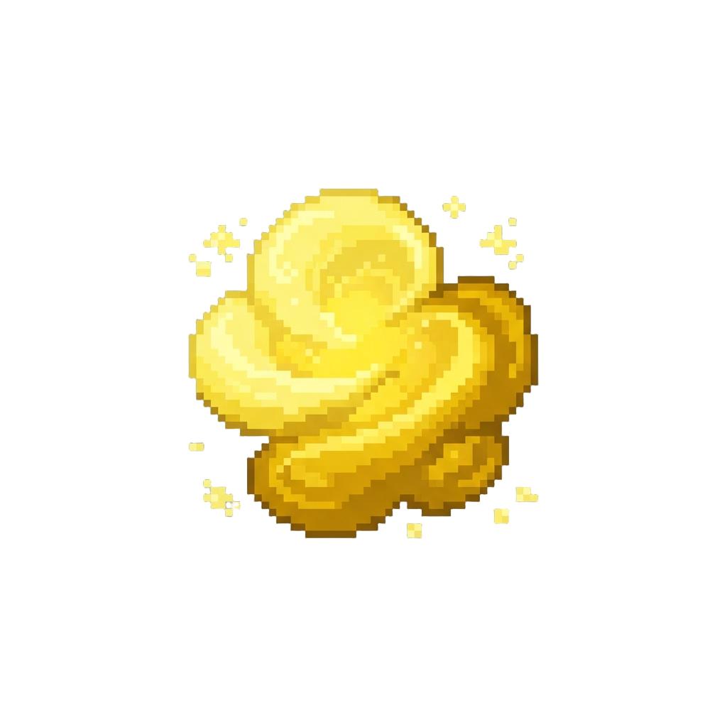 A Bright Yellow Glowing Gas Cloud
