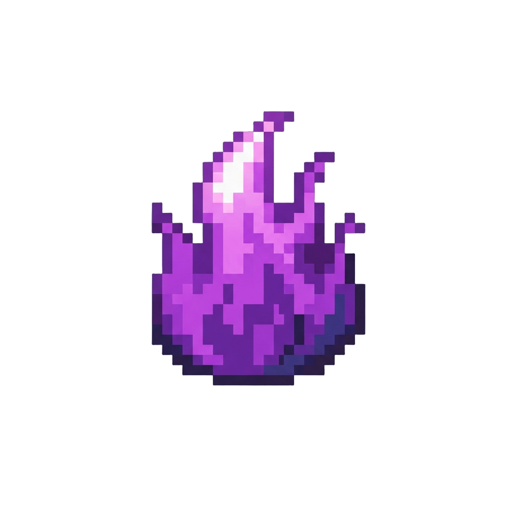A Wild Purple Magical Fire