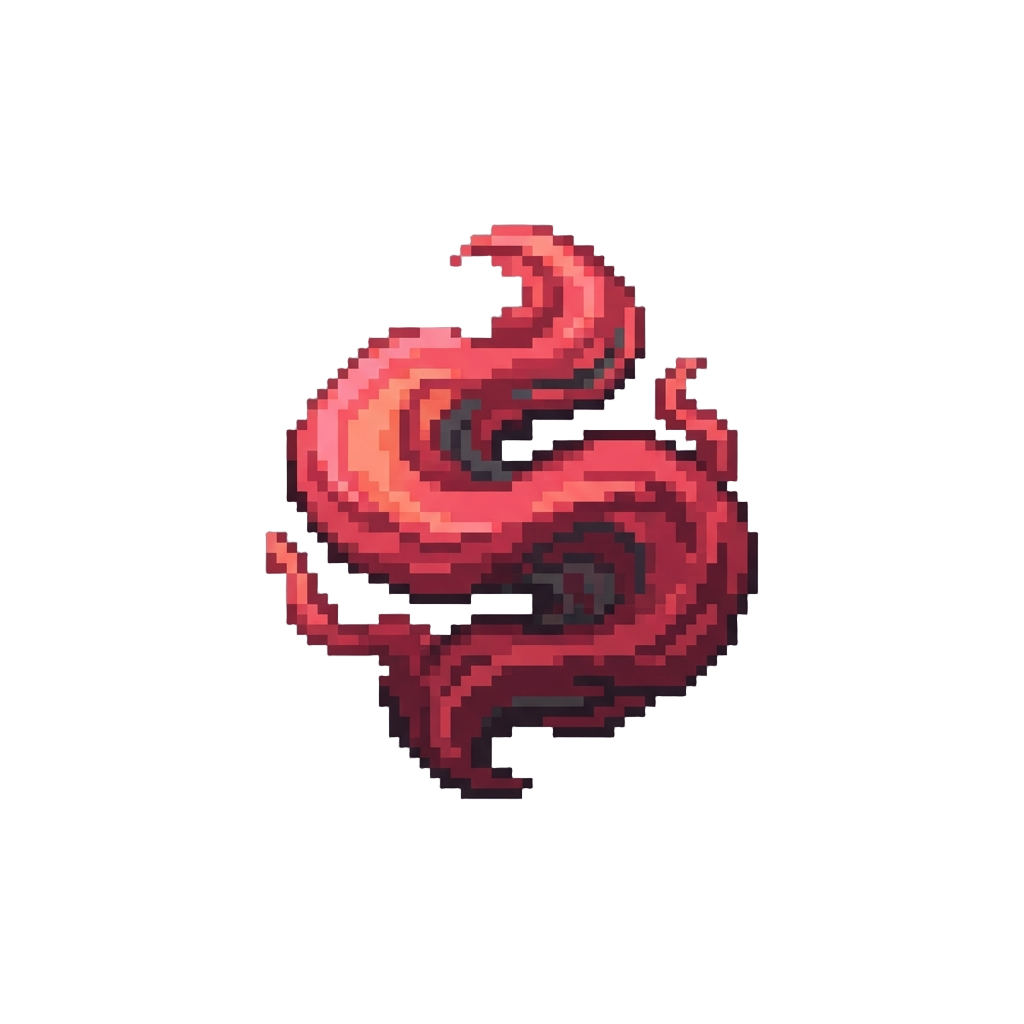 A Crimson Red Magical Smoke