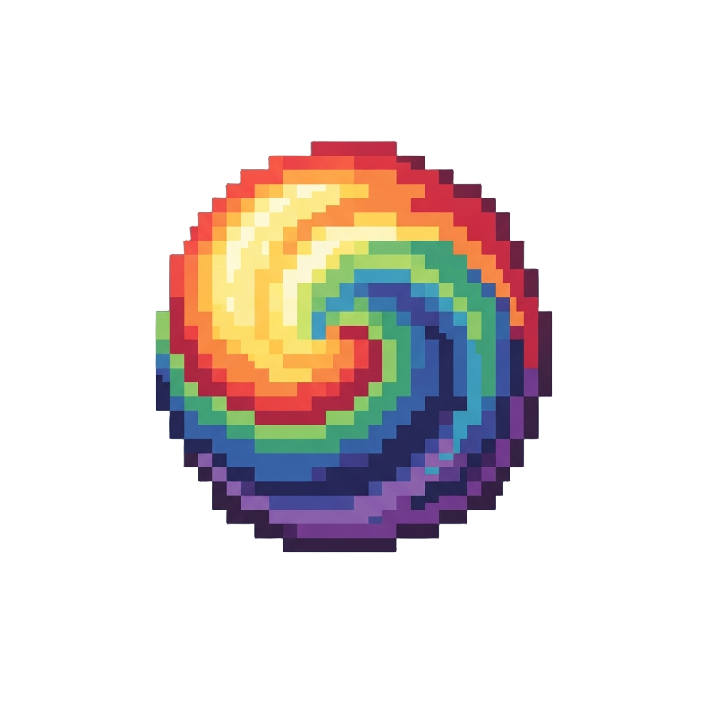 A Rainbow Swirling Aura