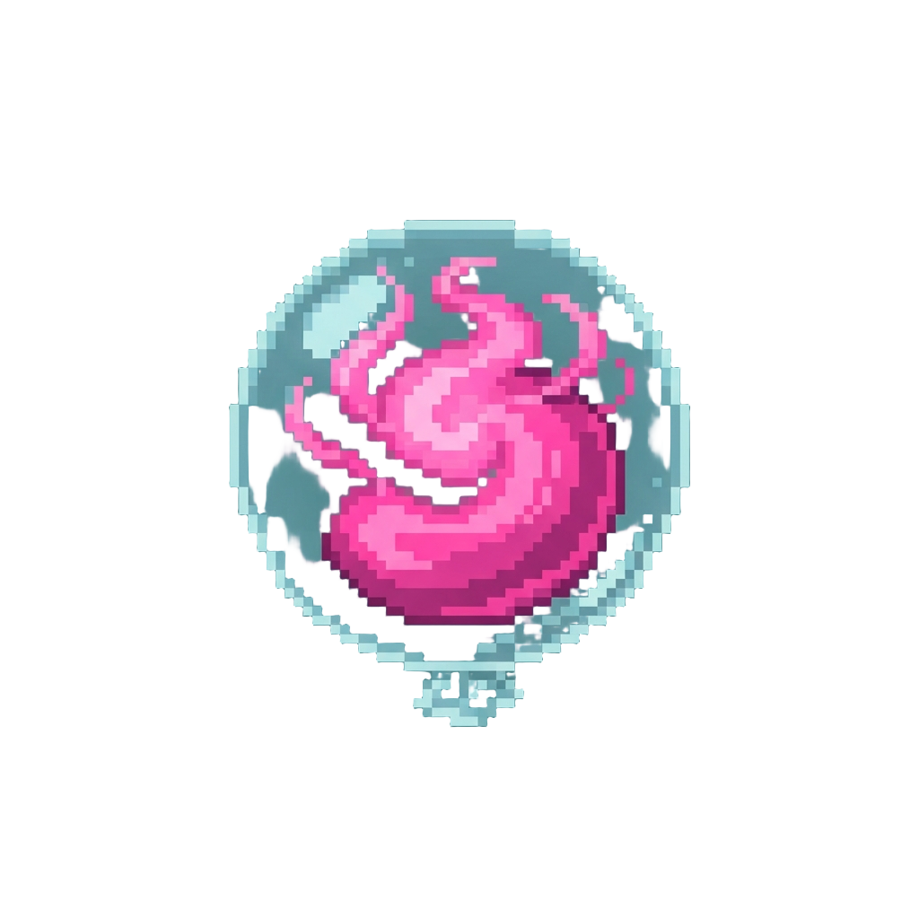 A Neon Pink Balloon Magic Mist