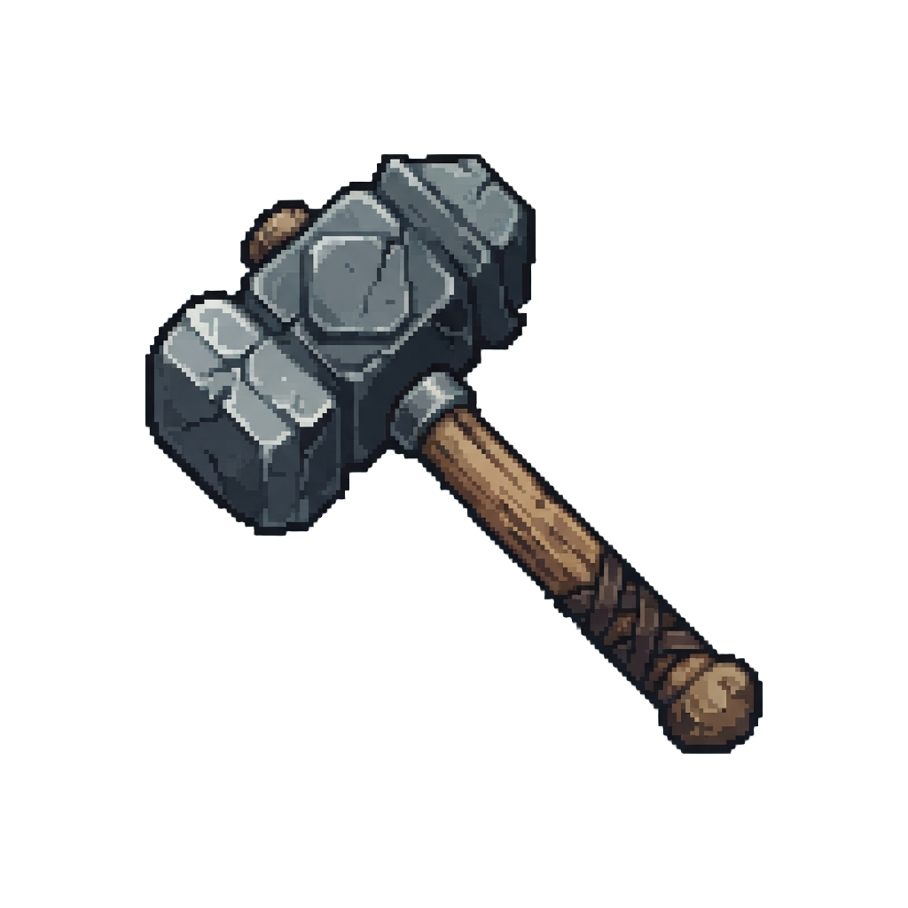 A Heavy Stone Warhammer