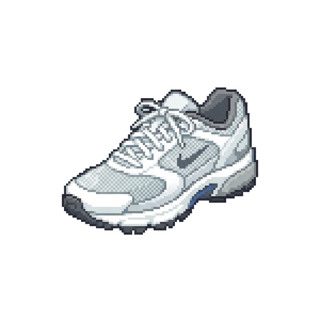 Sleek White Running Shoes