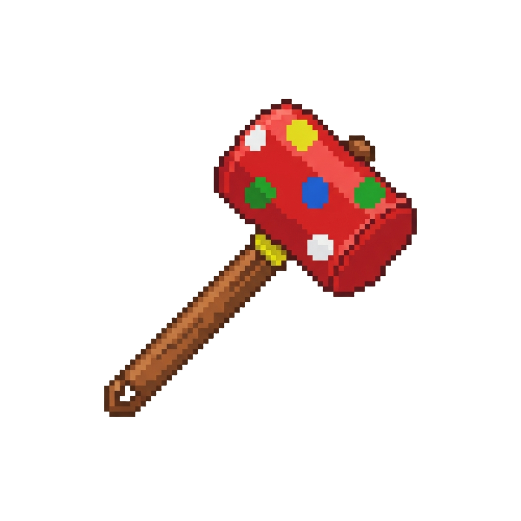 A Polka-dot Carnival Mallet
