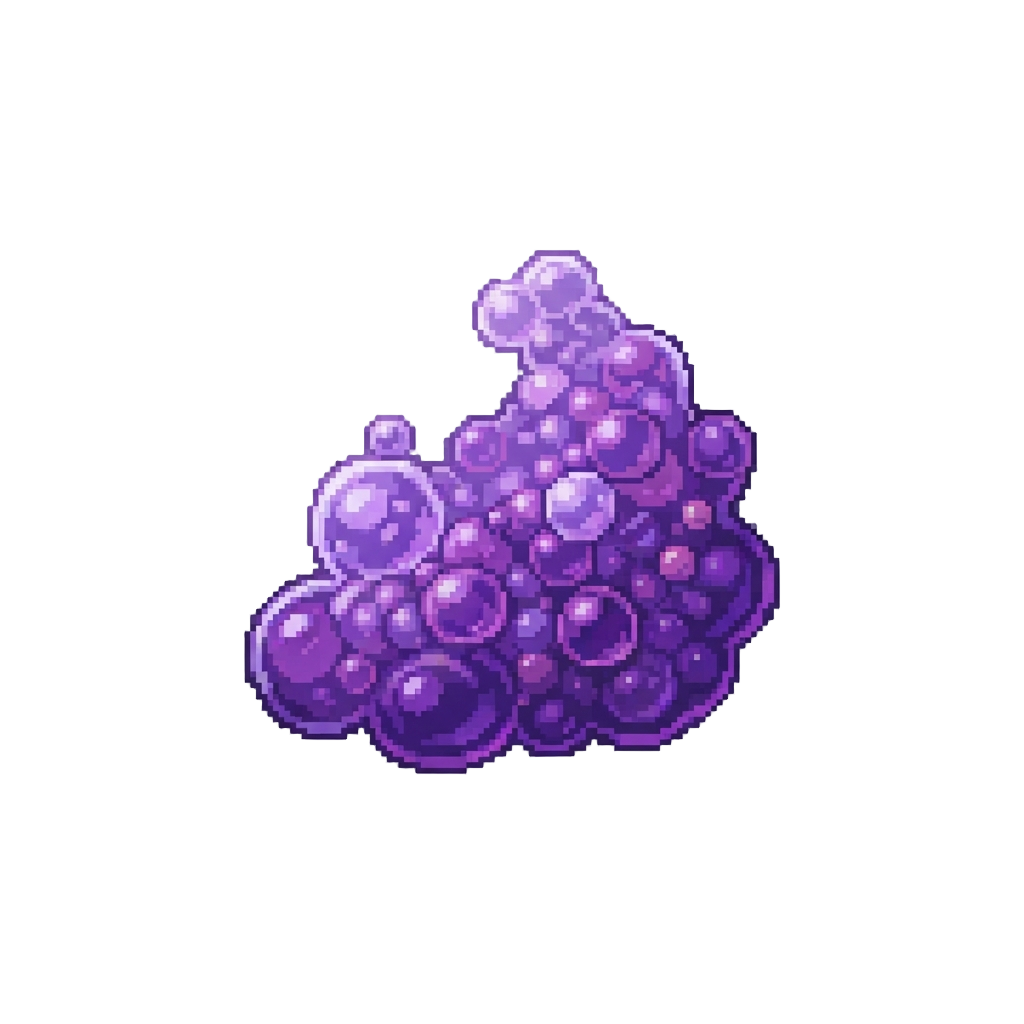 A Sparkling Purple Bubble Mist