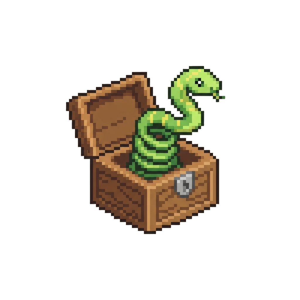 A Fake-snake Pop-out Box Toy
