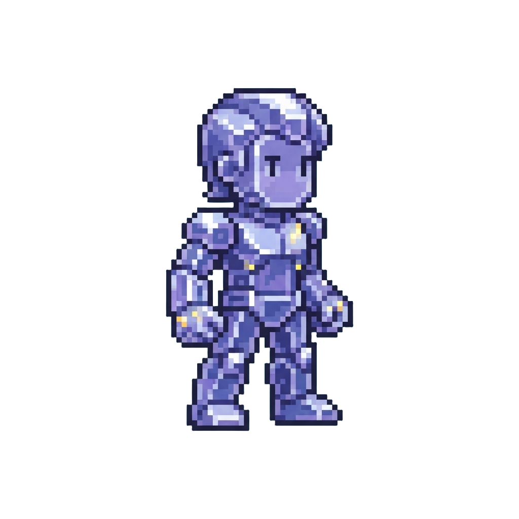 A Crystal-translucent Action Figure That Looks Like @image1