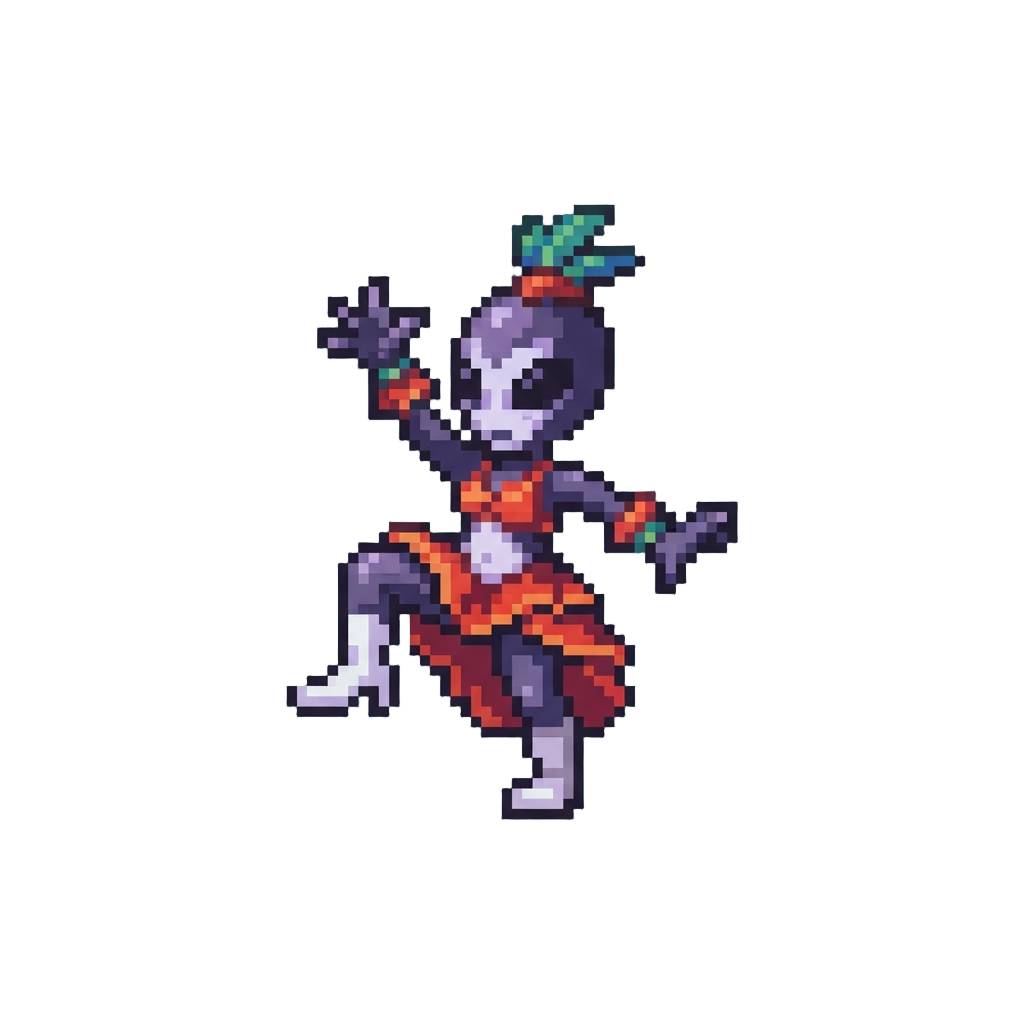 A Salsa-dancing Alien Warrior Toy