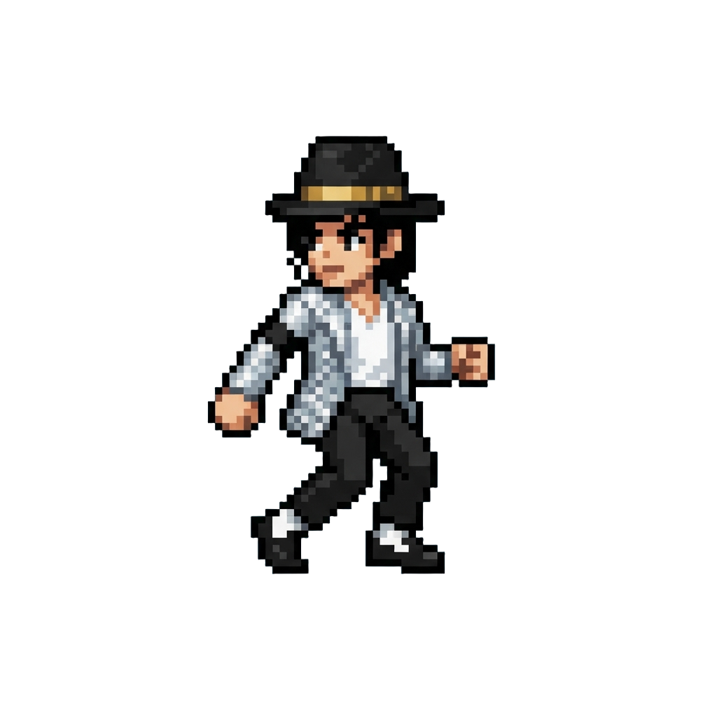 A Moonwalking Pop-star Figurine