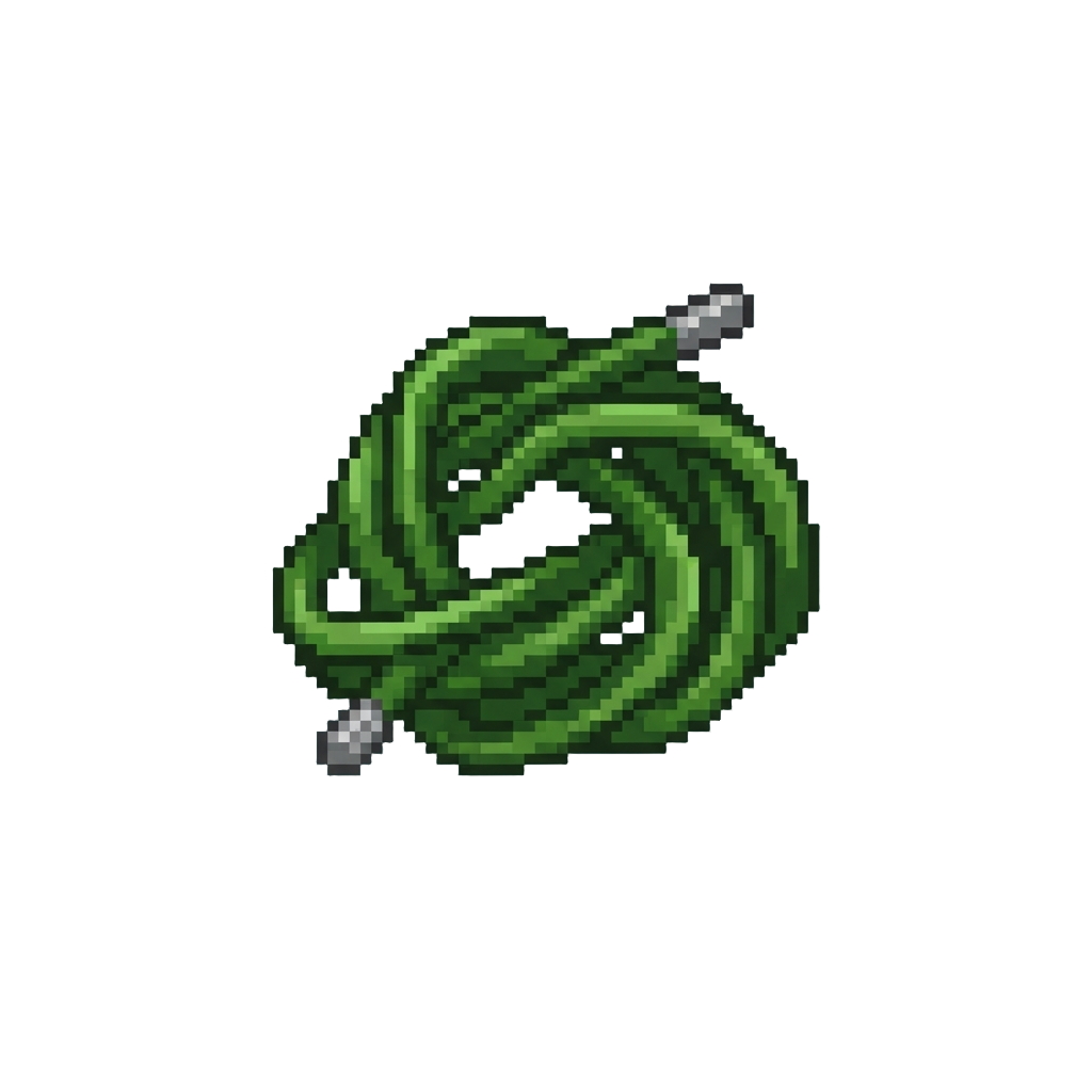 A Tangle of Green Twisty Ties