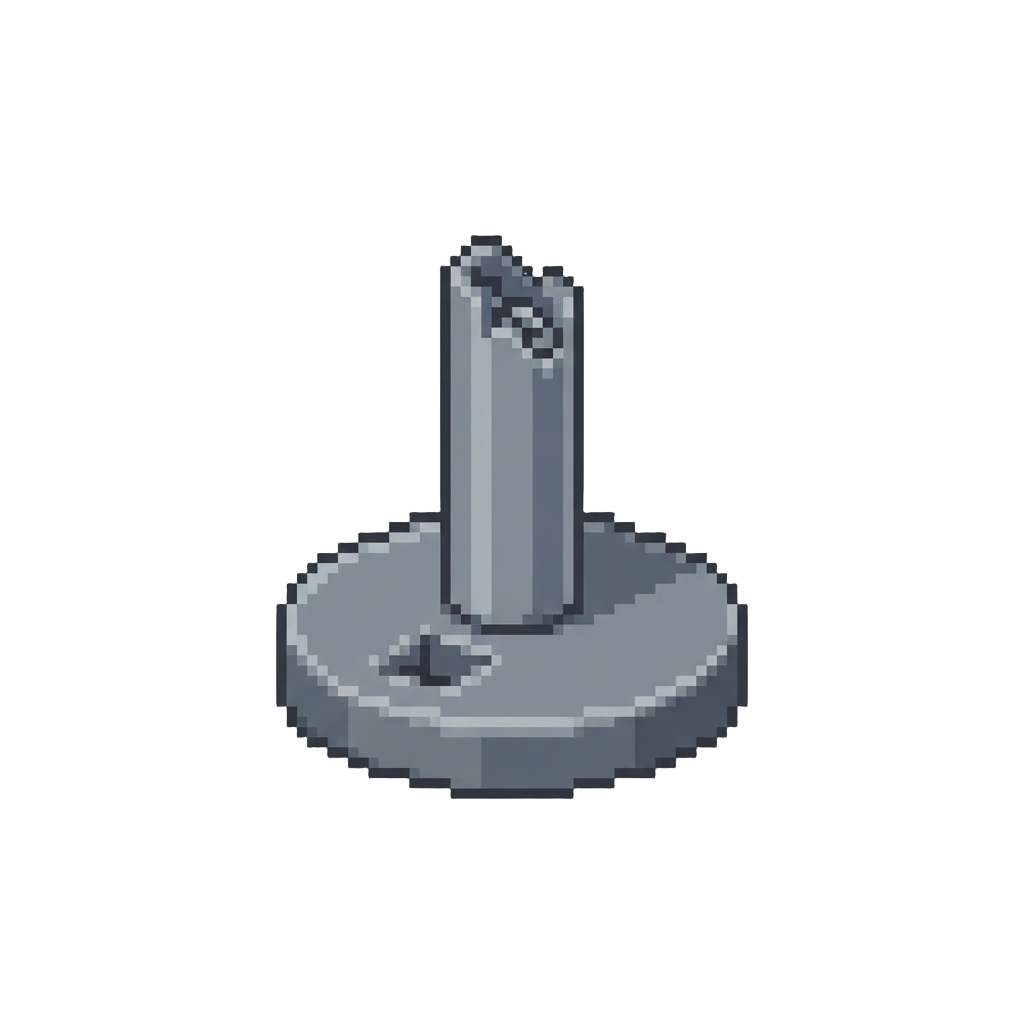 A Single Plastic Figure Stand with Missing Feet