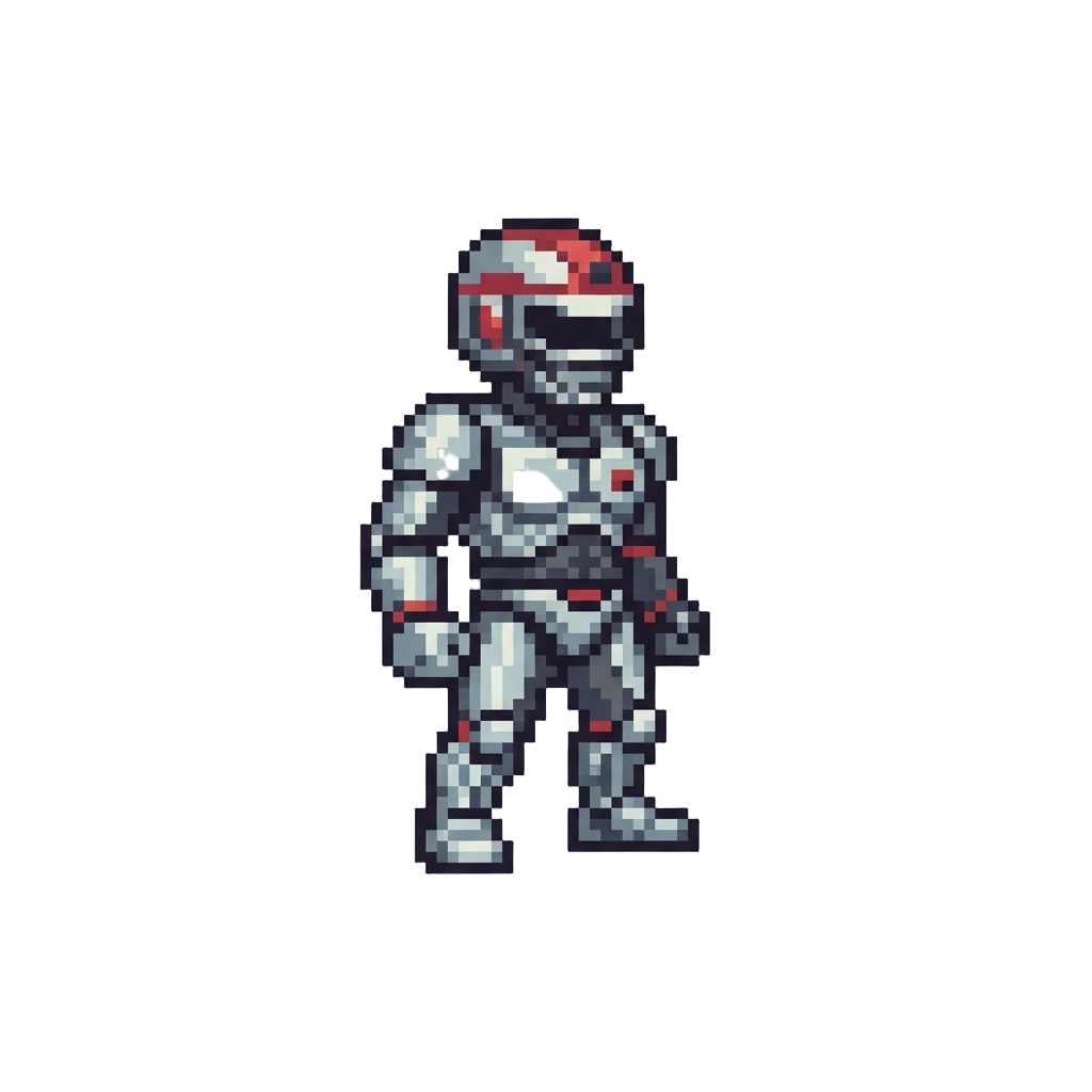 A Metallic Chrome Action Figure That Looks Like @image1