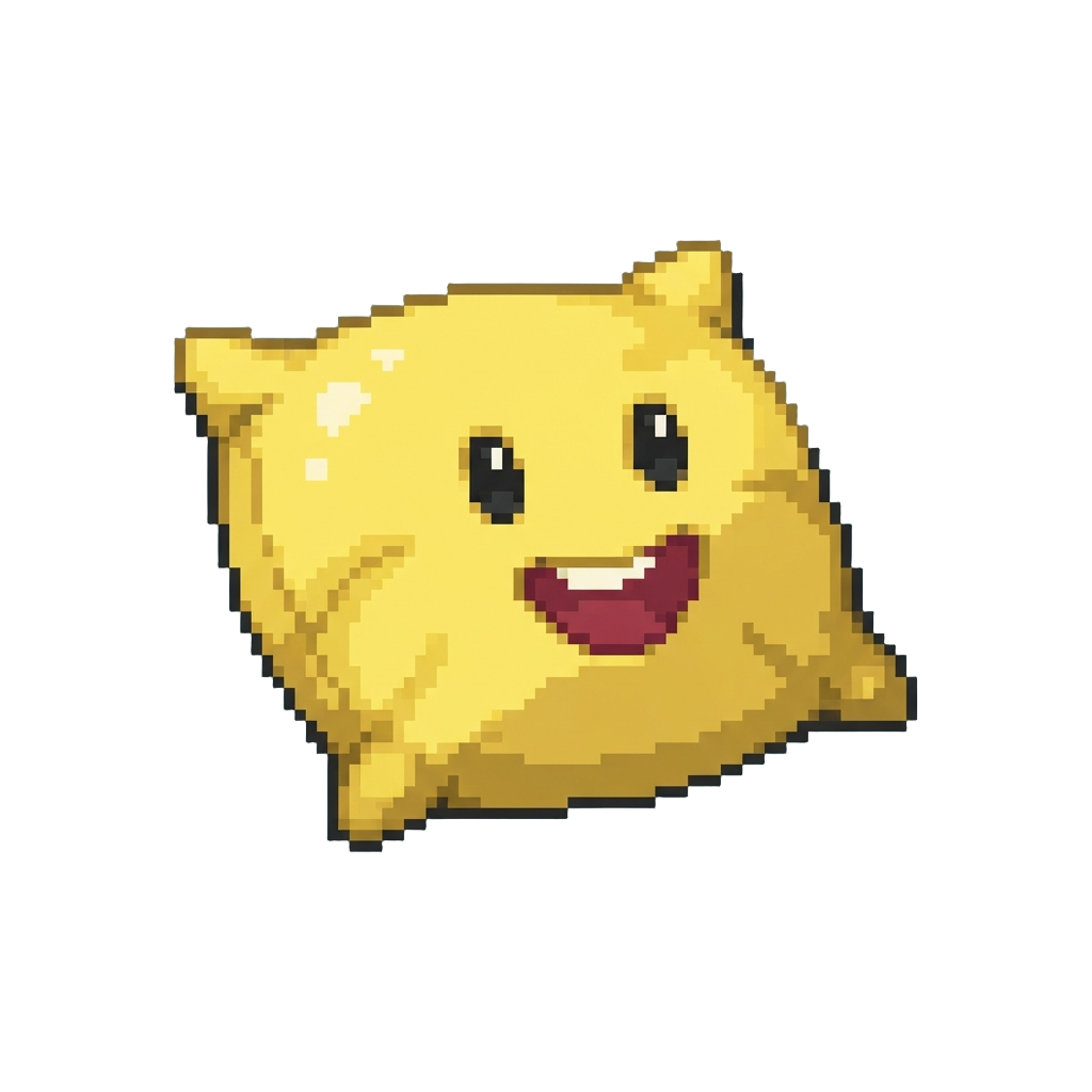 A Classic Cartoon Face-cushion Splat