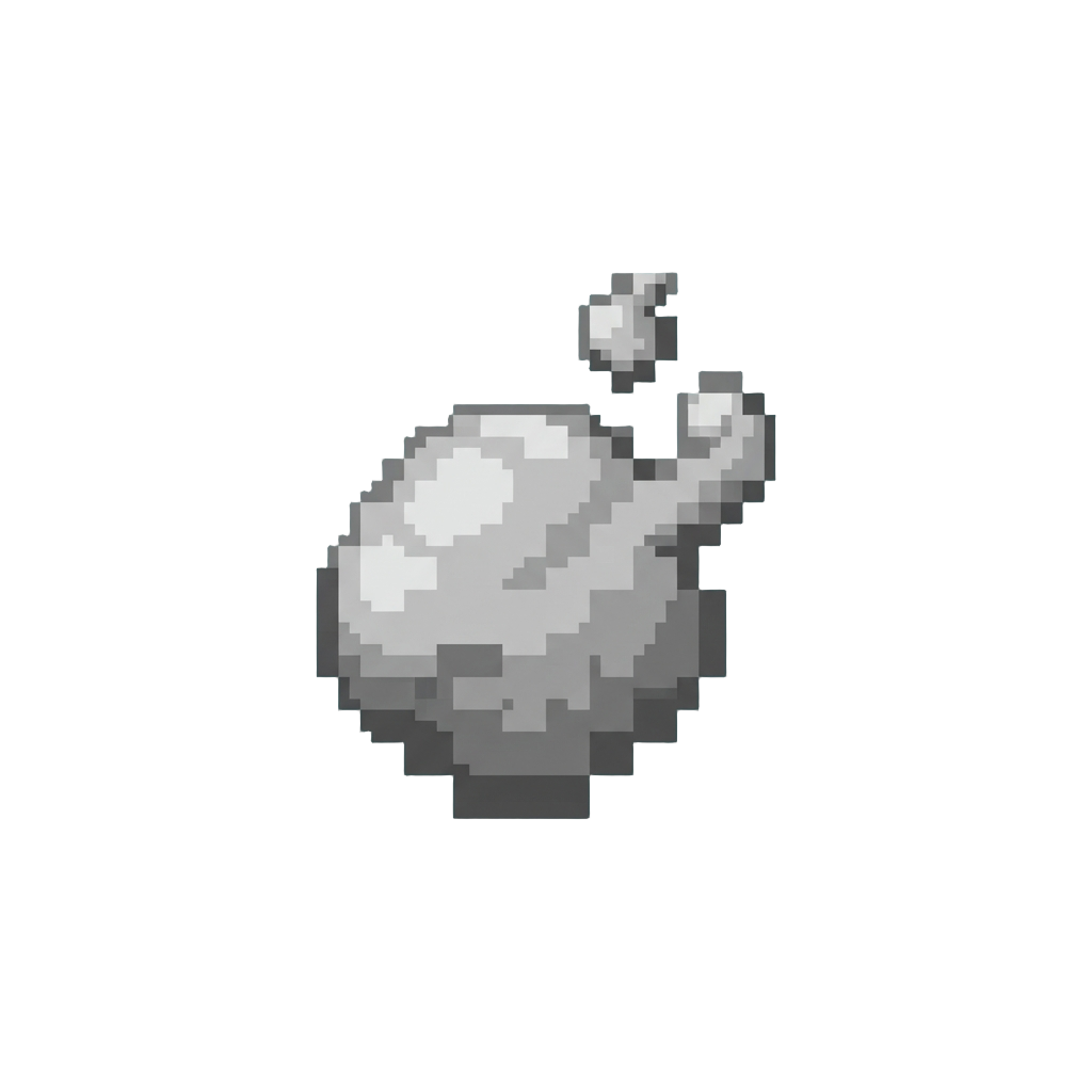 A Tiny Puff of Cartoon Smoke Floating Up