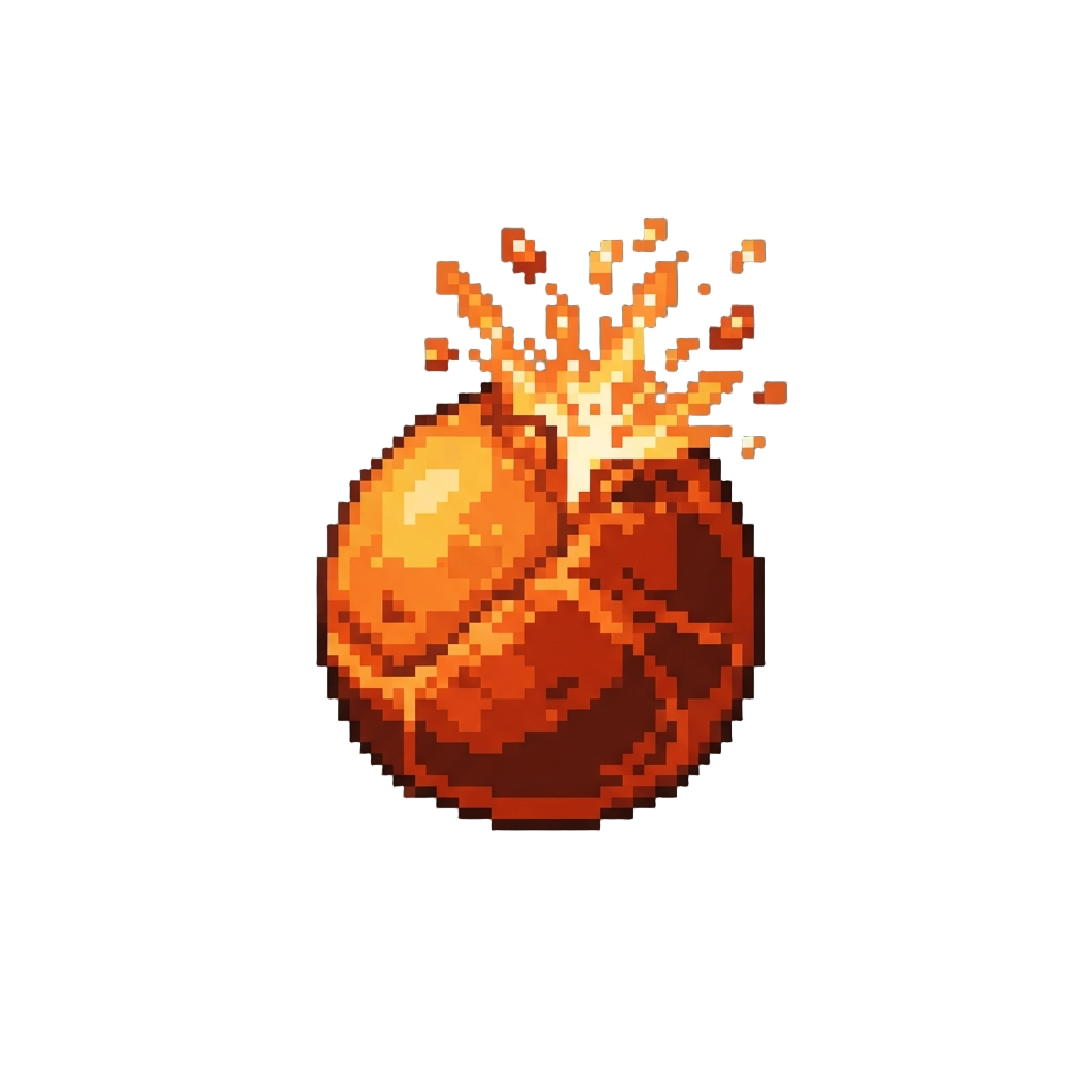 A Single Popping Hot Lava Bubble