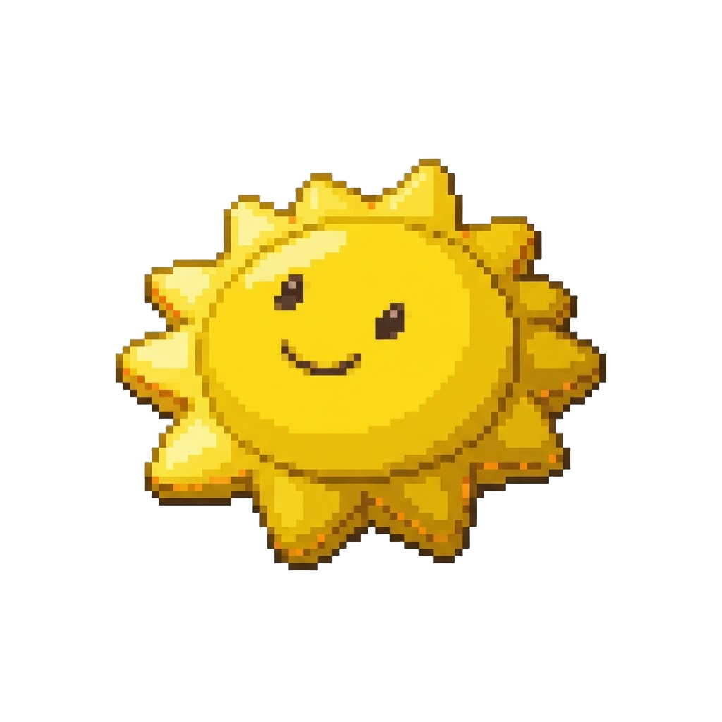 Bright Yellow Sun-shaped Felt Cushion