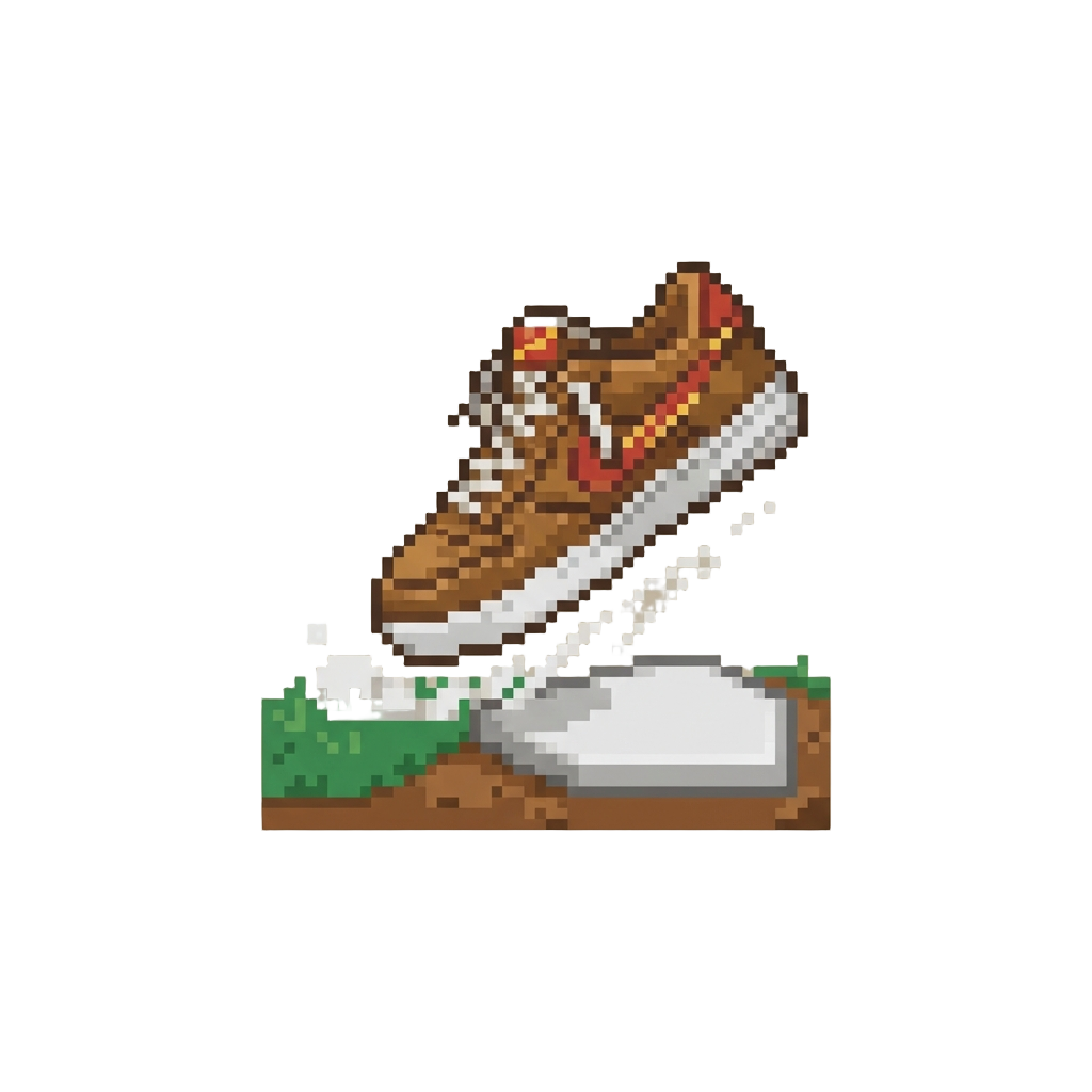 A Flying Shoe Bouncing Away Onto Home Plate